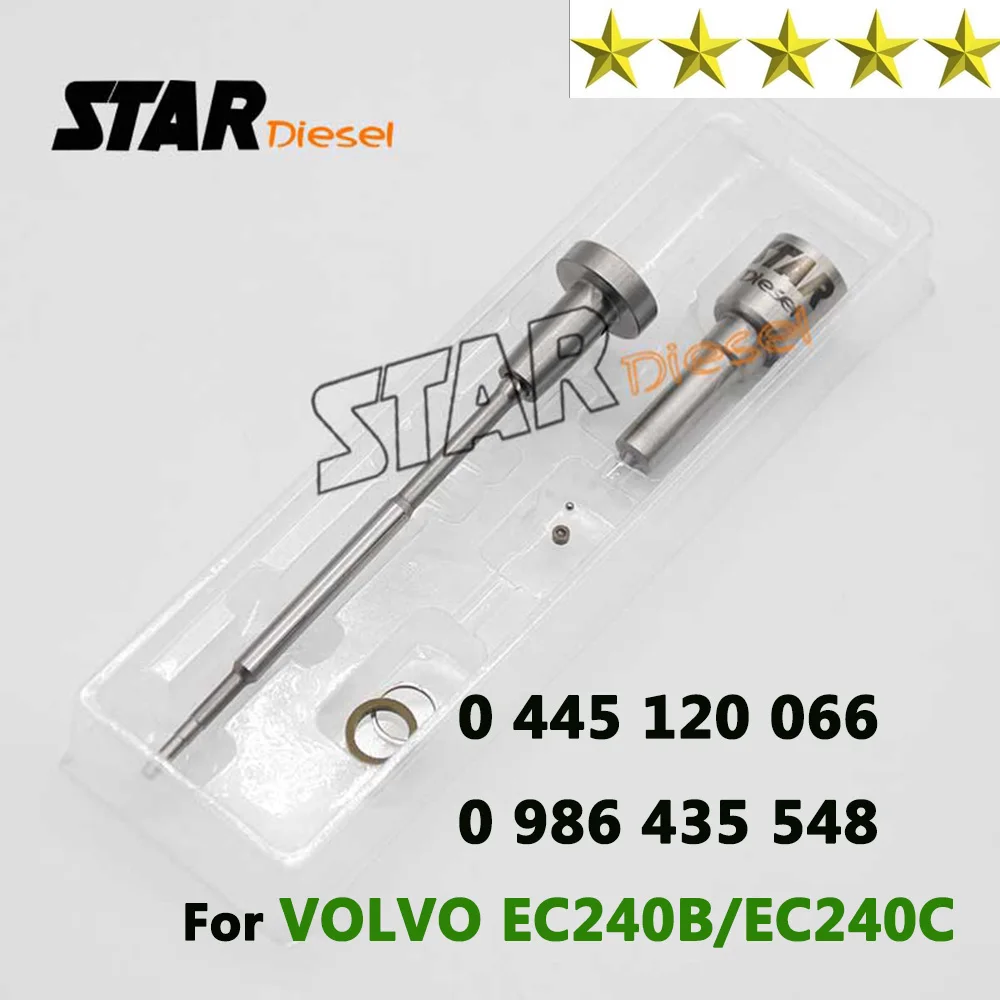

For VOLVO 0445120066 0986435548 Diesel Injector Overhaul Kits DLLA144P1565 0433171964 Valve F00rj01479 Spare Part Repair Kit