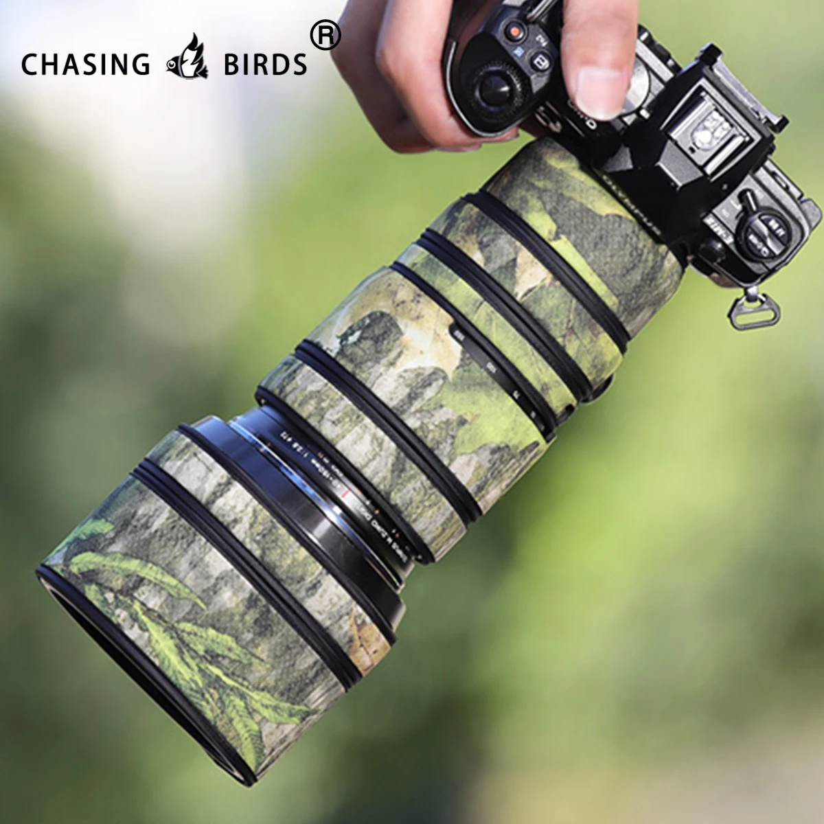 Камуфляжный чехол для объектива OLYMPUS 40 150 F2.8 PRO водонепроницаемый и непромокаемый