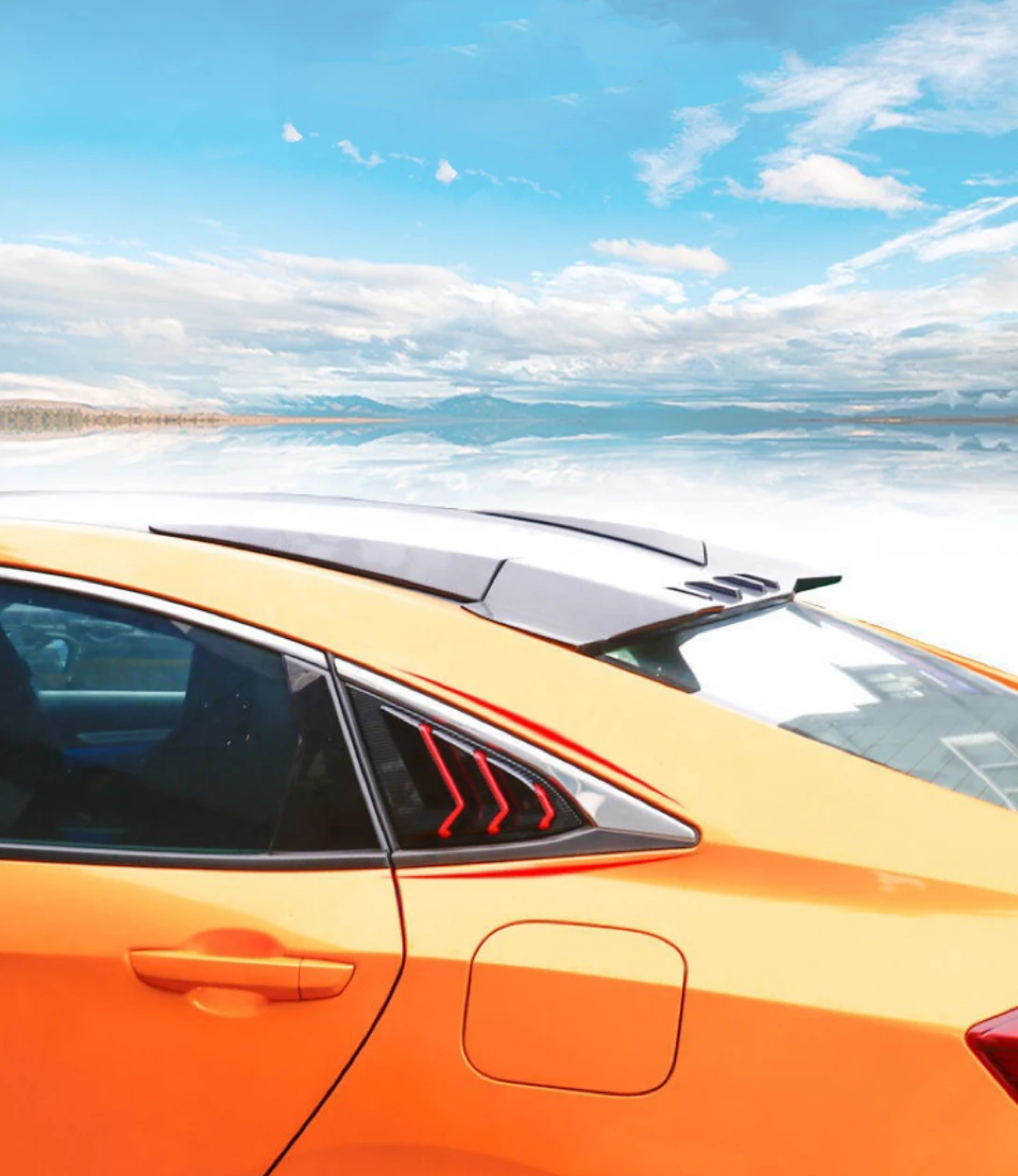 Обложка оконных жалюзи для Honda Civic 10th X боковая решетка вентиляционного отверстия