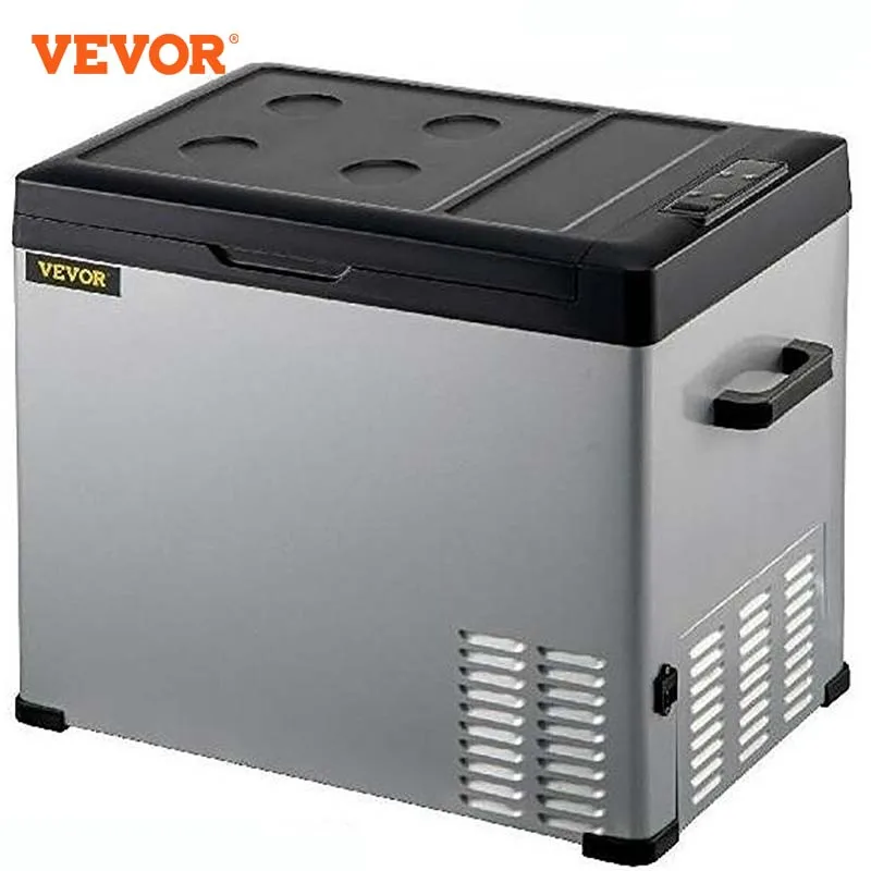 

VEVOR 30-50L Mini Car Refrigerator Portable Fridge Freezer 12V/24V DC 110-240 AC Cooler for Outdoors Caravan Camping