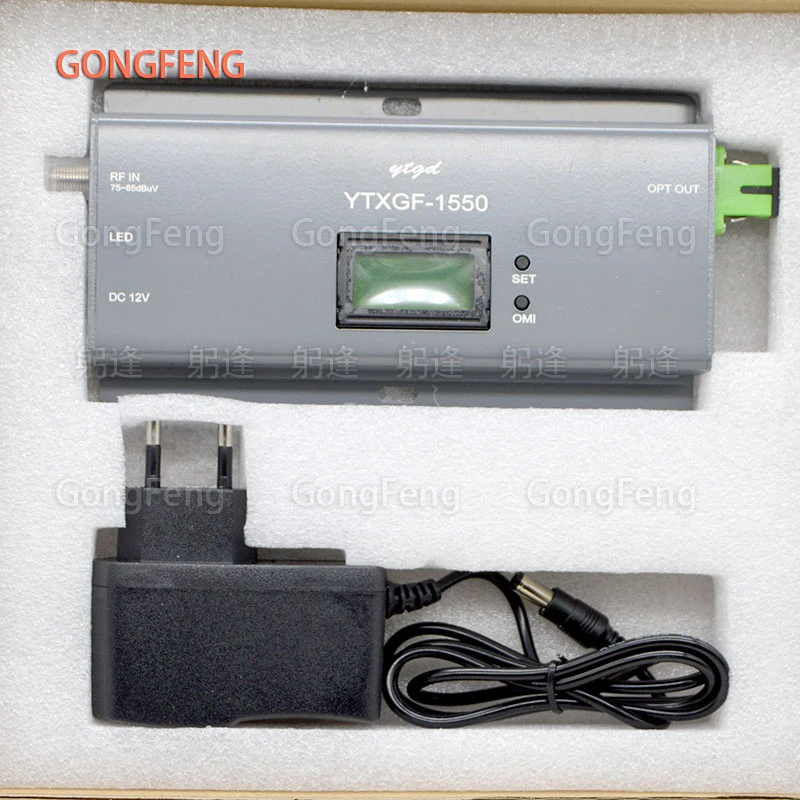 FTTH Indoor Optical Fiber Transmitter1310/1550nm CATV Optical Transmitter SC/APC Connector RF Input With LCD Display Wholesale