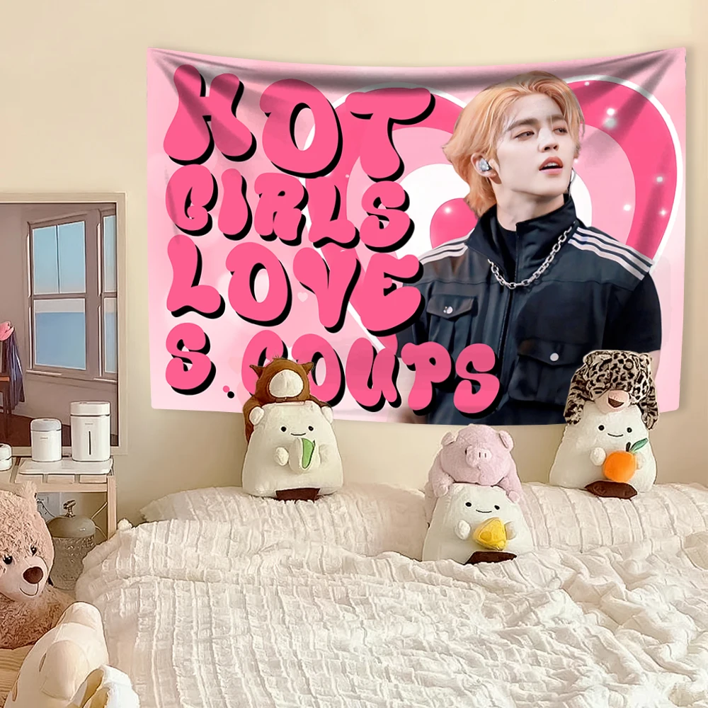 

Kpop певица гобелен S-Scoups домашний декор настенный фон для спальни в общежитии ткань горячие девушки концертный баннер подарок на день рождения