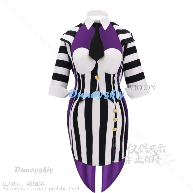 Женский костюм для косплея Beeetle Michael Keaton в черно-белую полоску женский свадебный