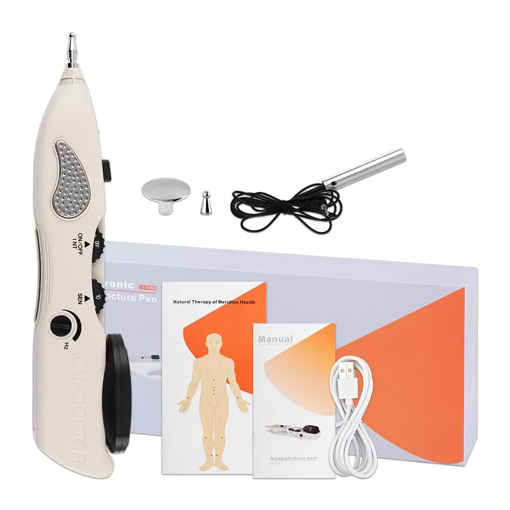 

Electronic Acupuncture Pen Point Detector Acupressure Massage Electric Acupuncture Meridian Pen Pain Therapy Face Care Health