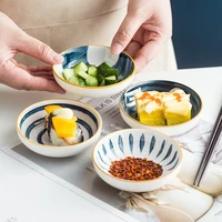 100ml kitchen ceramic dish assorted seasoning mini plate dipping sauce vinegar bowl japanese tableware home dish dinner plate