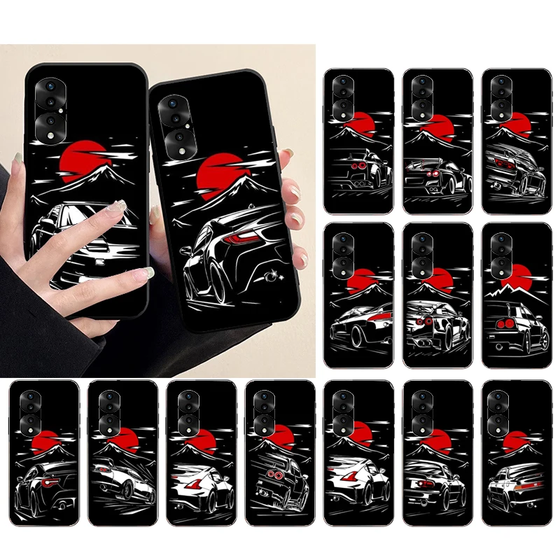 

JDM Sport Car Phone Case for Huawei P50 Pro P30 P40 Lite P40Pro P20 lite Mate 50 20Pro 20lite Y6P Y5P Y9A Nova 70
