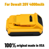 neworiginal 20v 4000mah dcb200 li ion rechargeable power tool battery for dewalt dcb203 dcb181 dcb180 dcb200 dcb201 dcb201 2 l50