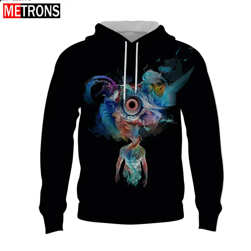 

2023 New Hot Selling Abstract Design Sense 3D Printing Men's Long Sleeve Hoodie Casual Retro Hip Hop Street Sweatshirt Clothing