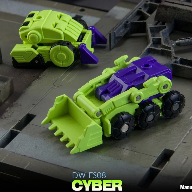 В НАЛИЧИИ: Оригинальные трансформируемые игрушки Dr. Wu DW-ES07-ES08, модель-комбинация миниатюрных фигурок-трансформеров DW-ES07 Loader и ES08 Bulldozer Devastator. (art.: 3920da44a7ecc) - 3920da44a7ecc