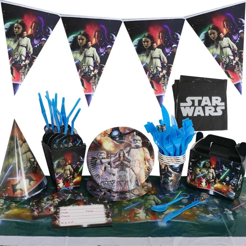 starwars-theme-birthday-party-disposable-tableware-cups-napkins-plate-balloon-banner-for-baby-shower-party-decorate-star-war