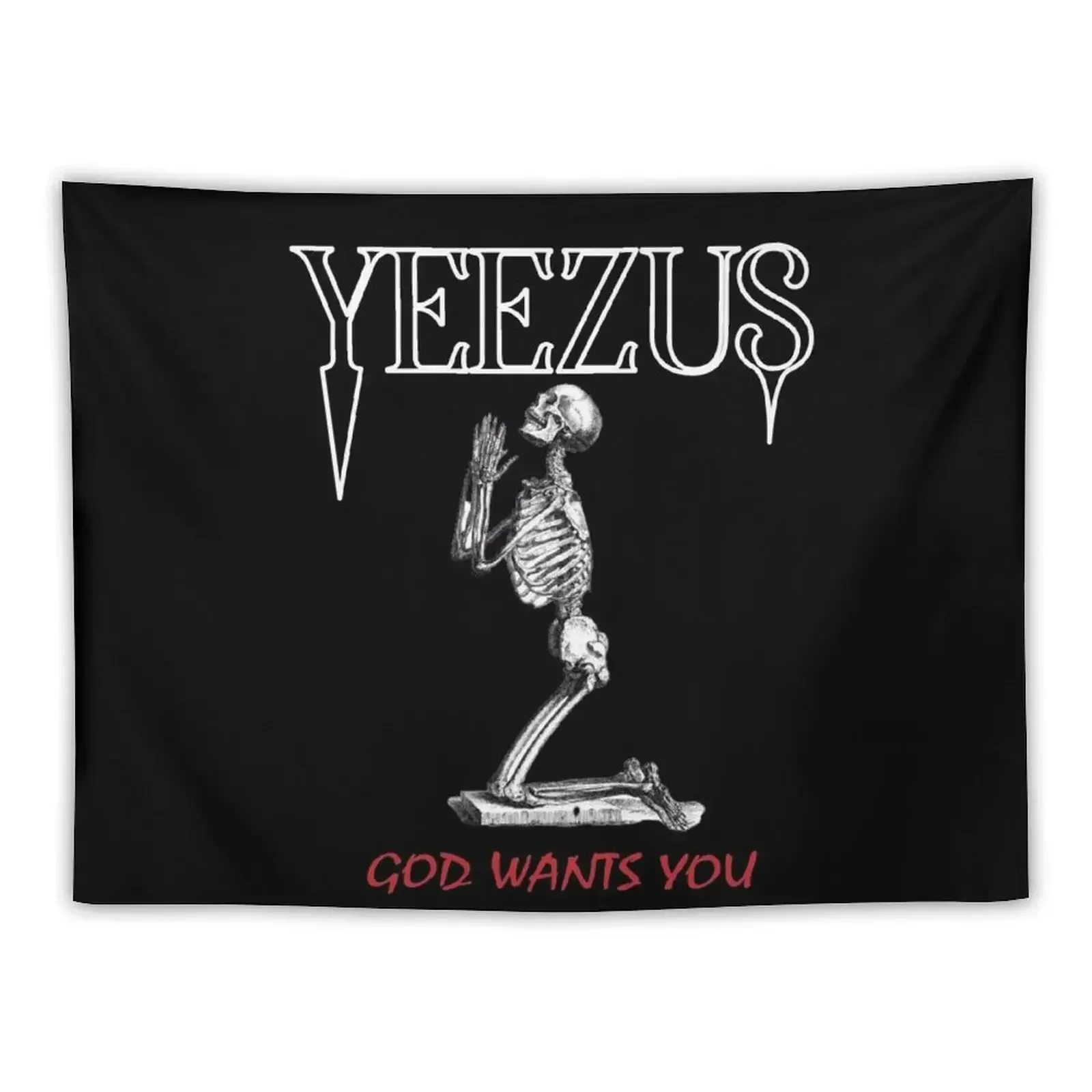 Скелет Yeezus гобелен подвесной настенный домашний декор кавайный комнаты
