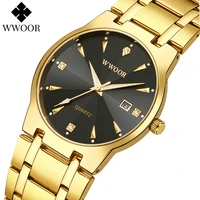 2021 wwoor diamond watches for men dress watch top brand luxury gold mens wrist watch quartz date clock male relogio masculino