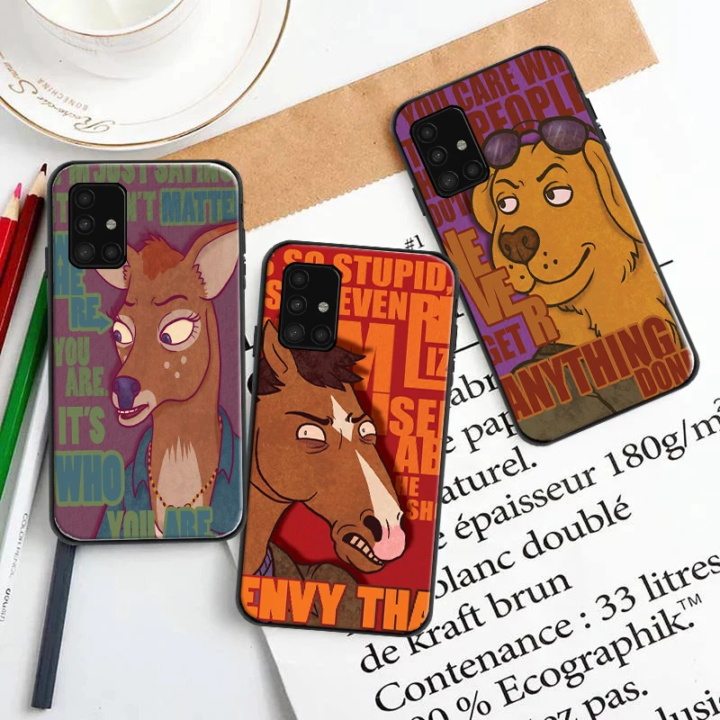

Funny Cartoon Horse Phone Case For Samsung Galaxy A51 A71 A52 A72 4G 5G For A51 A71 A52 A72 Funda Coque Carcasa Cases Back Cover