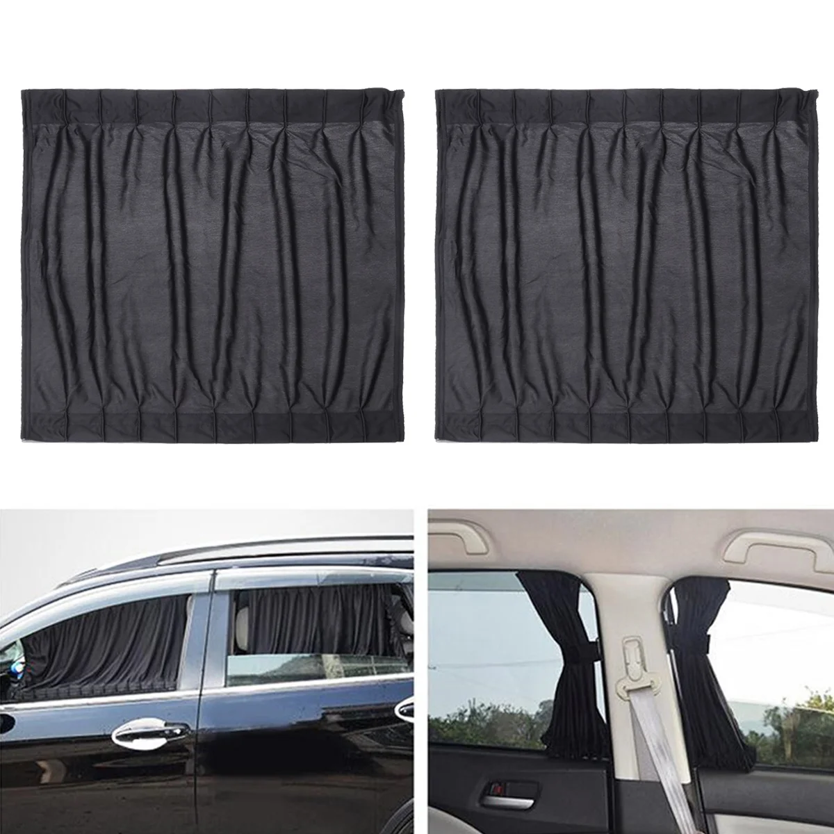 

Auto Side Window Car UV Protection Curtain Car Curtain Window Shield Cover Slidable Sun Shade Auto Curtain Auto-Curtains