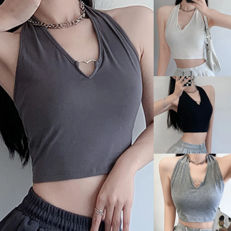 

Женская майка с V-образным вырезом и глубоким вырезом