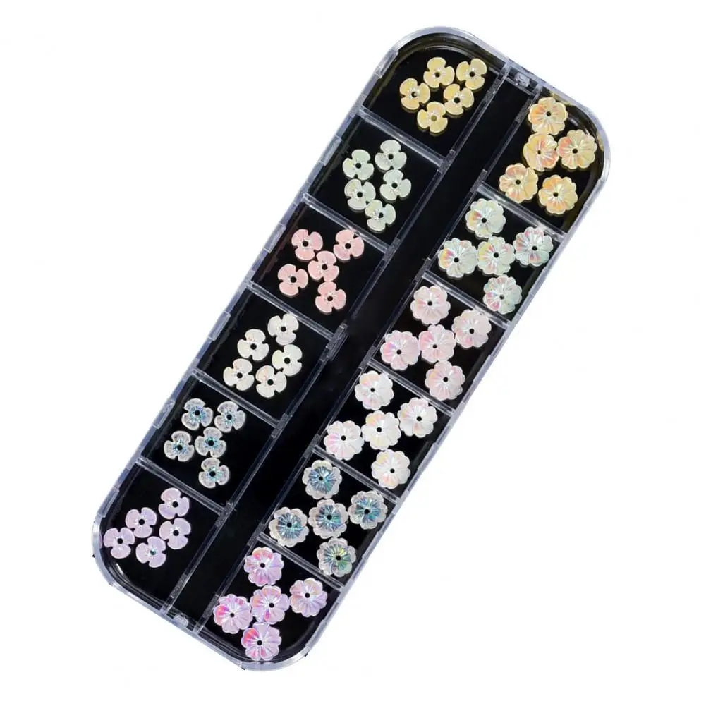 

Functional Luxury Non-drop Nail Simulation Three-dimensional Shell Flowers for Women Nail Decoration Flower Nail Decoration