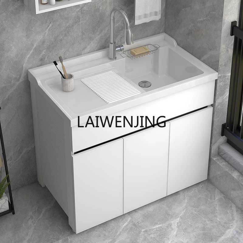 SGF шкаф для белья со встроенной раковиной с натиранием пола