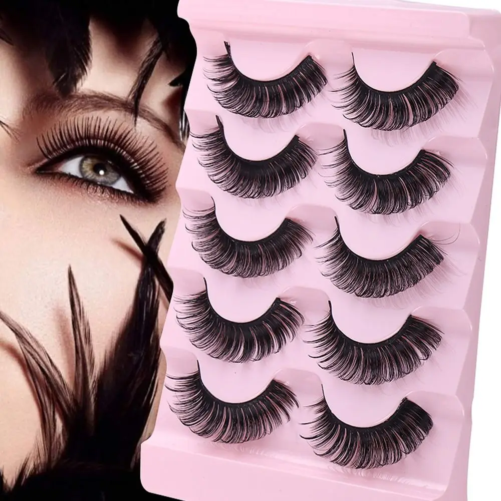 

Reusable Fairy D Curl Looks Like Eyelash Extension False Eyelashes Russian Strip Lashes Fake Eyelashes Faux Mink Lashes