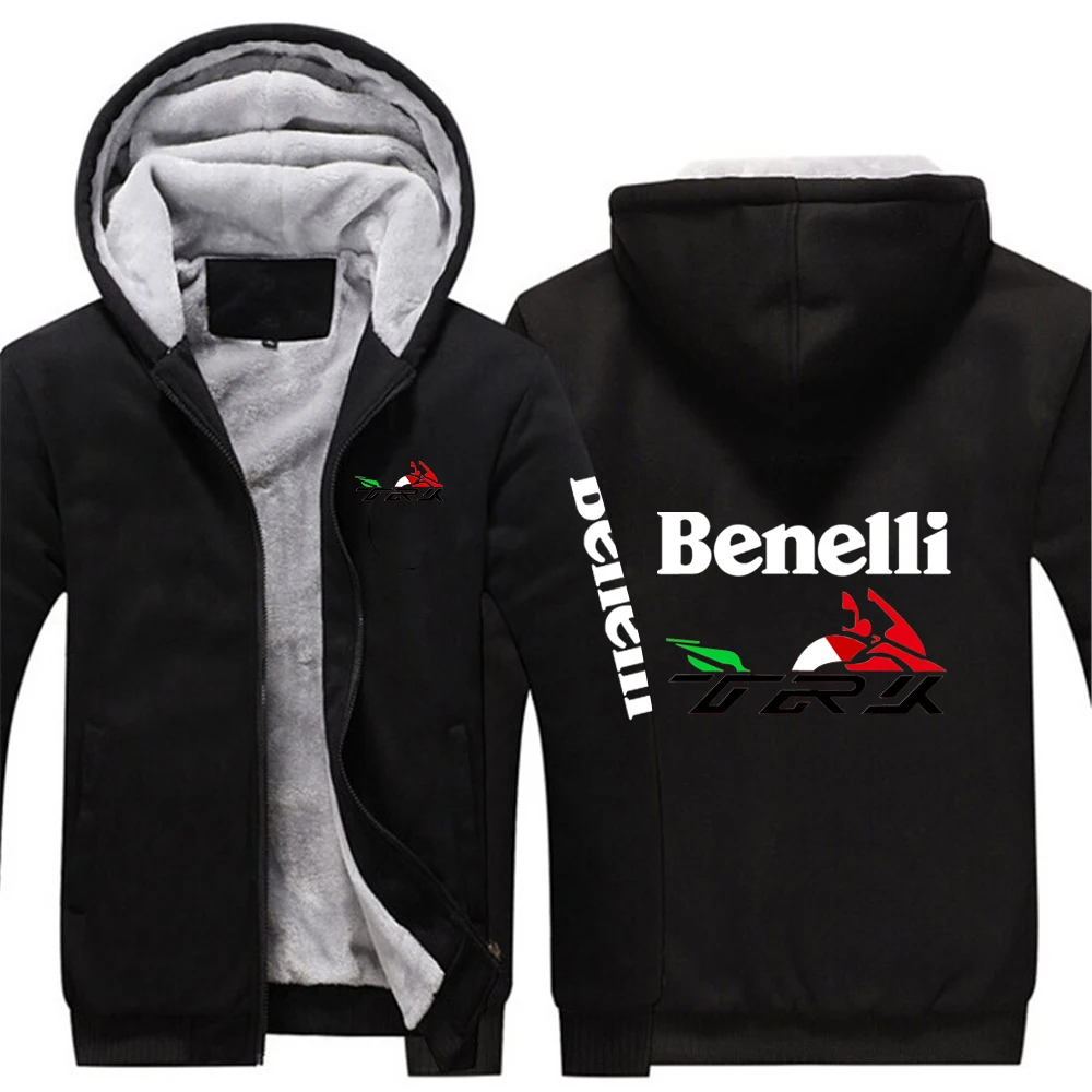 

2023 New Hoodies Men Benelli TRK 502X Print Zipper Jacket Sweatshirts Thicken Hoodie Coat Clothing Casual Sweatshirts