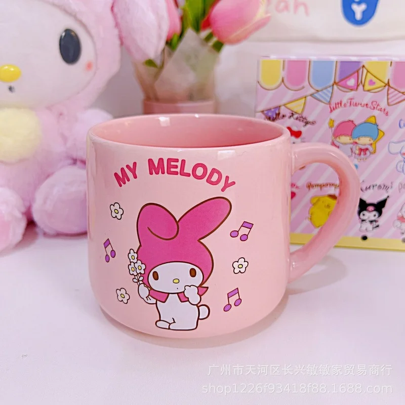 Фарфоровая чашка Hello Kitty Kuromi Mymelody для чая сока молока кофейная кружка бокал вина