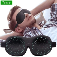tcare breathable 3d sleeping eye masks cotton padded eyes patch light blocking use for school home office travel beach camping