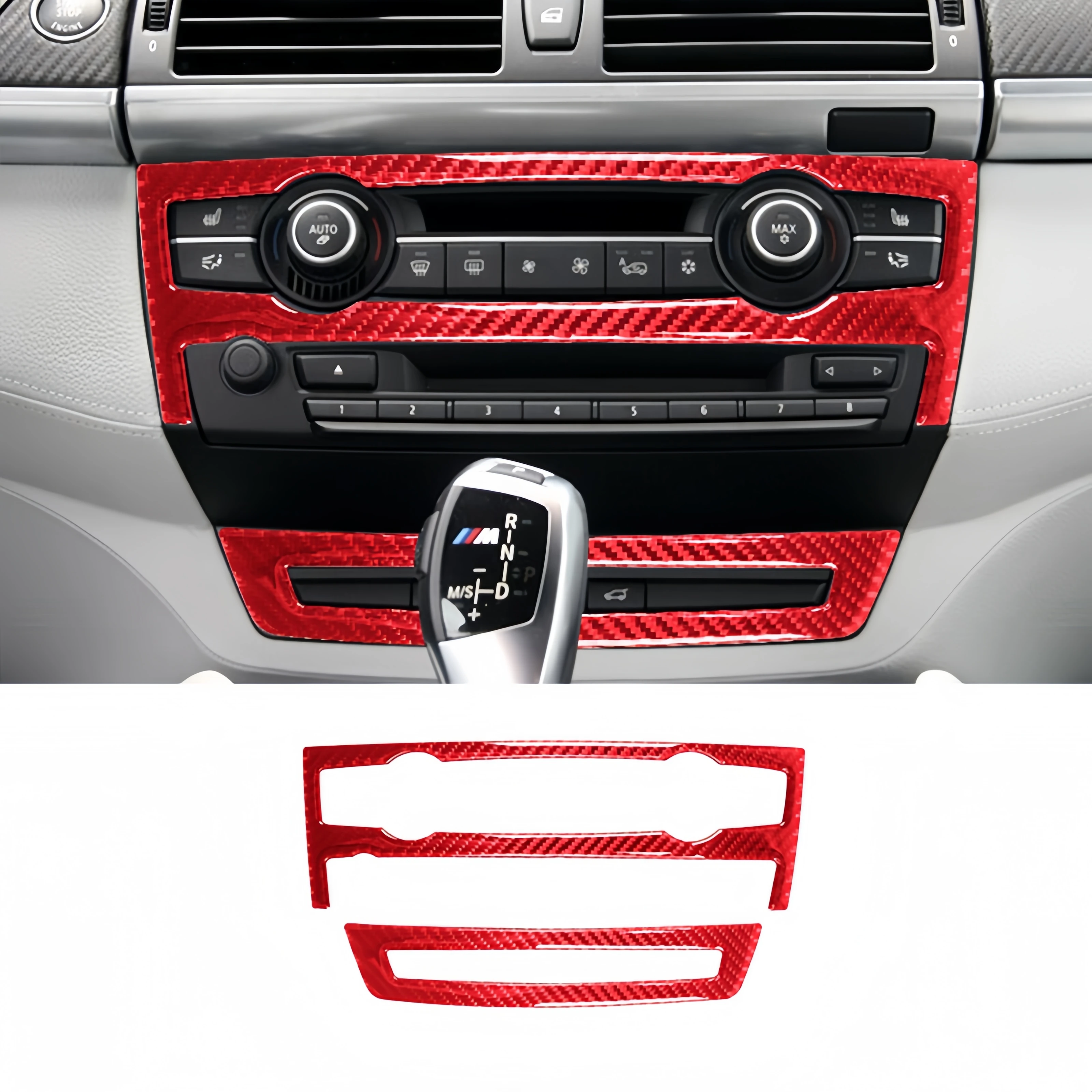 

Для BMW X5 E70 X6 E71 2008-2013 углеродное волокно Авто интерьерная консоль CD панель Кондиционер Переключатель кнопки крышка отделка наклейка