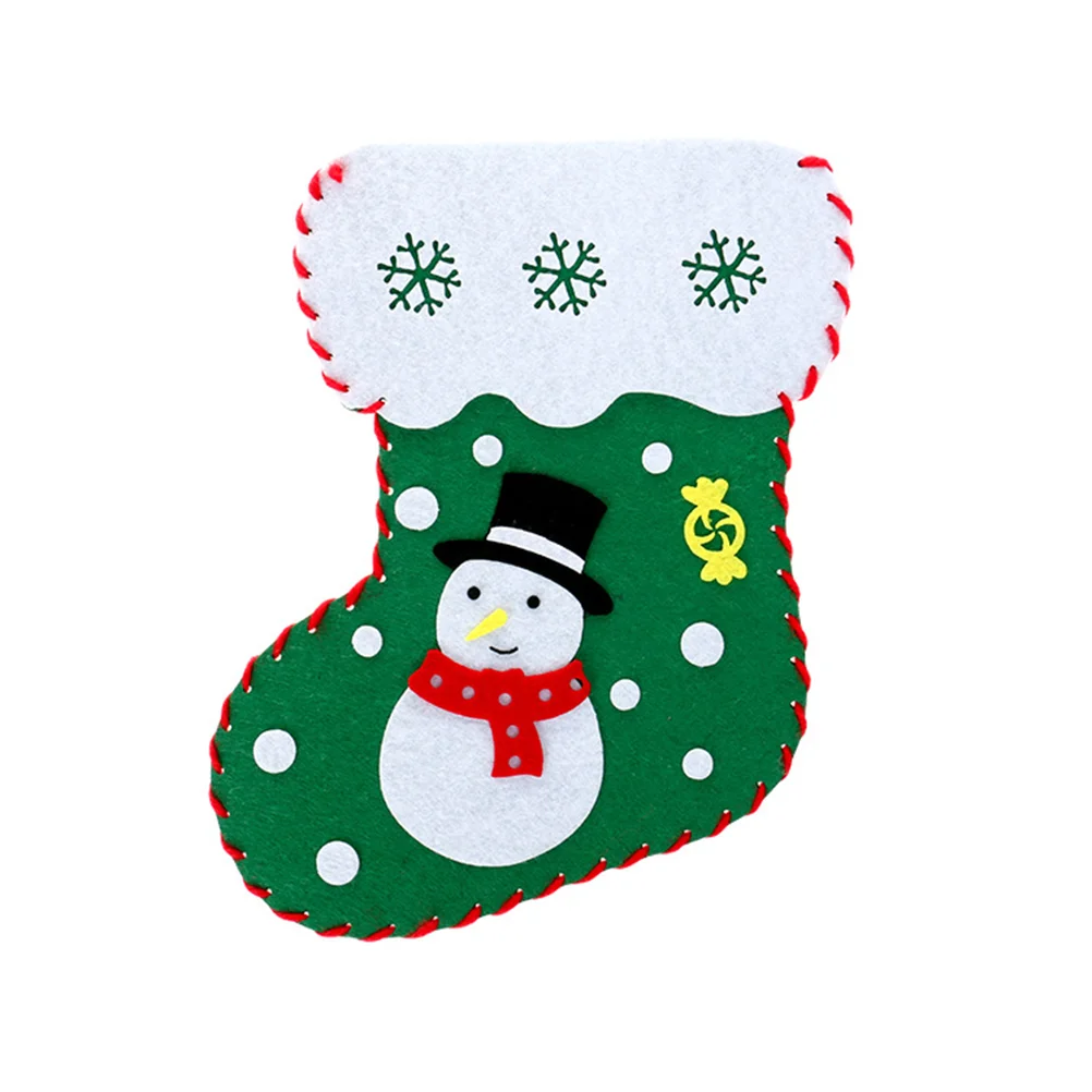 

Christmas Kit Feltdiy Stocking Materials Craft Hanging Educationalholiday Stockings Tree Decorations Applique Wall Ornament