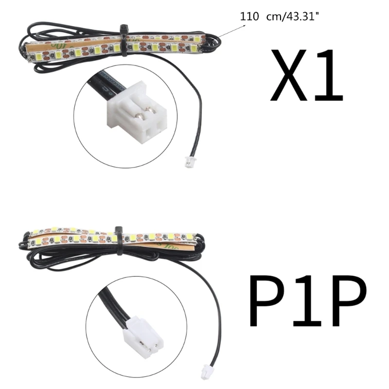 Аксессуары для 3D-принтеров светодиодные полосы длинные лампы Bambu Lab P1P аксессуары