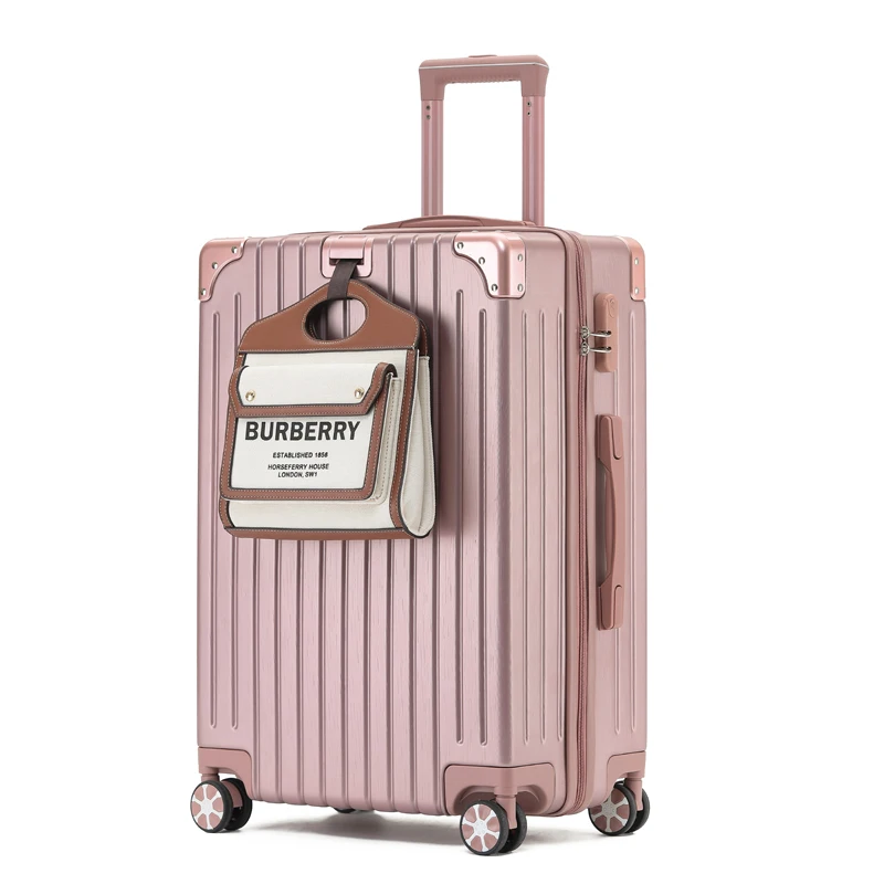 

2023 MOJY Factory Direct Sales Private Customization Rose Gold 24Inch Aluminium Walizki Suitcases Luggage For Women With Wheel