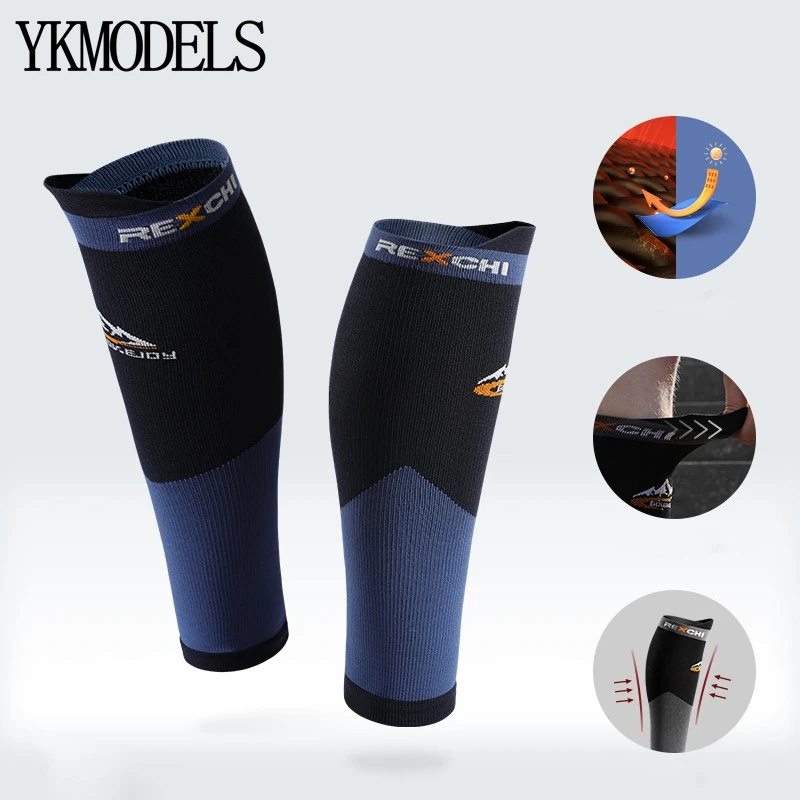 

1 Pair Leg Sleeves Football Volleyball Sports Pads Brace Calf Support Protect Athletics Cycling Running Protector Leg Men Women