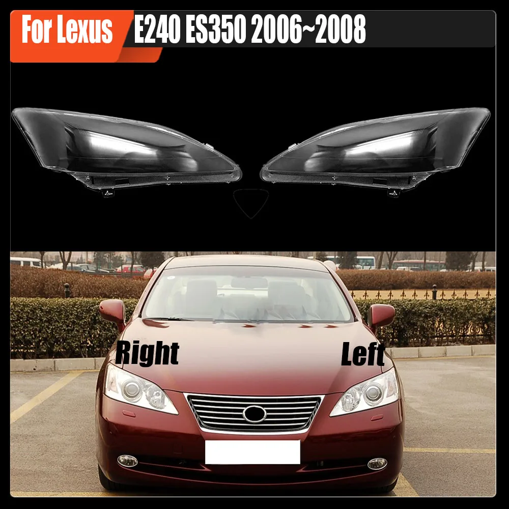 Прозрачная крышка налобного фонаря для Lexus E240 ES350 2006 ~ 2008, замена оригинального абажура из оргстекла