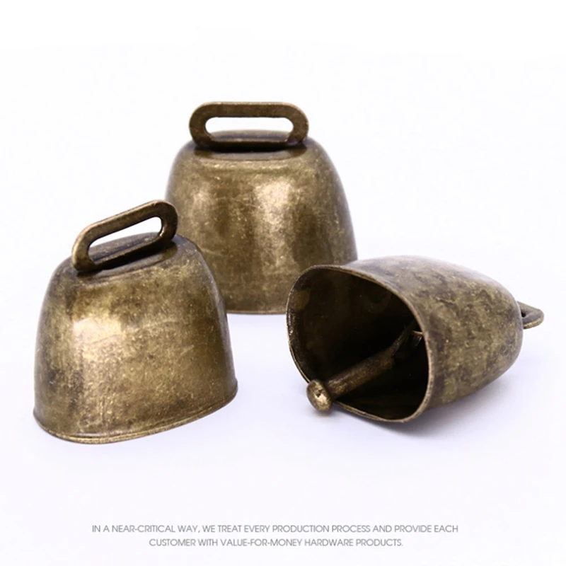 16 шт. медные колокольчики для выпасения коровы лошади овец маленькие Латунные