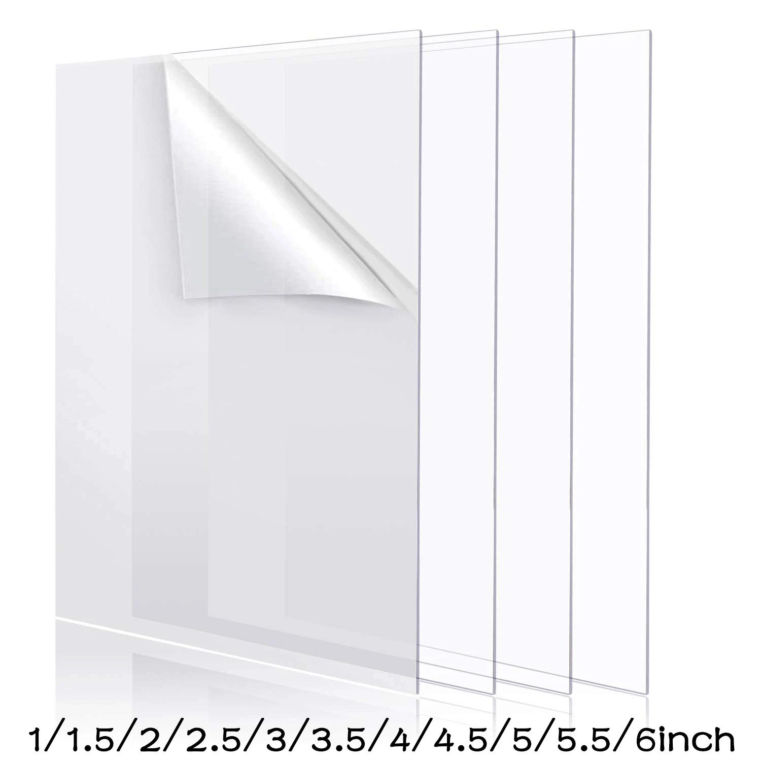 

Custom 3mm Thick Acrylic Square Sheet Clear Panel Acrylic Board for Sign, DIY Display Project, Photo Frame, Craft and Painting