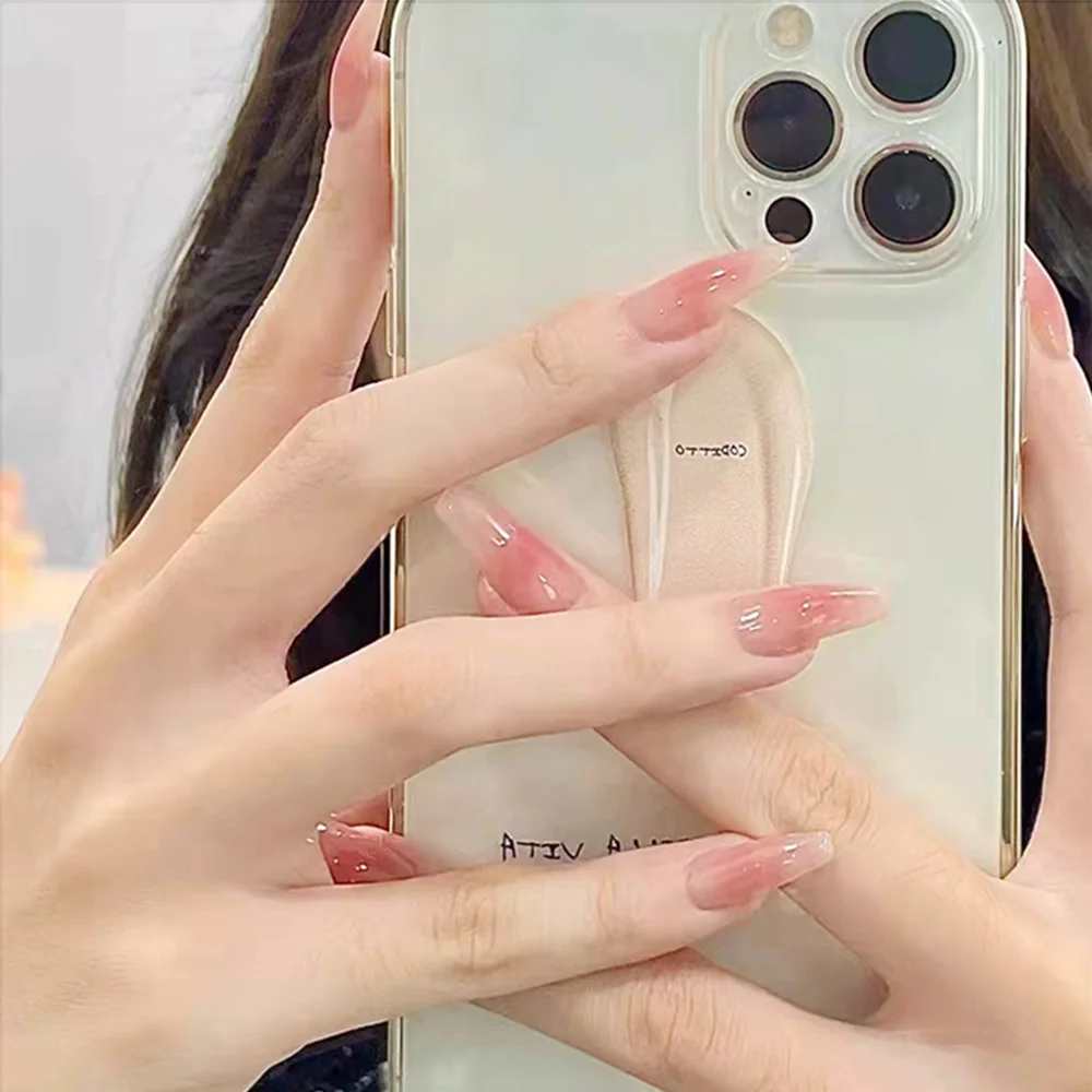

24Pcs Western pink blush blush Fake Nails Nail Supplies for professionals Full Cover Nail Tips Press On Nails Nail Art Tools