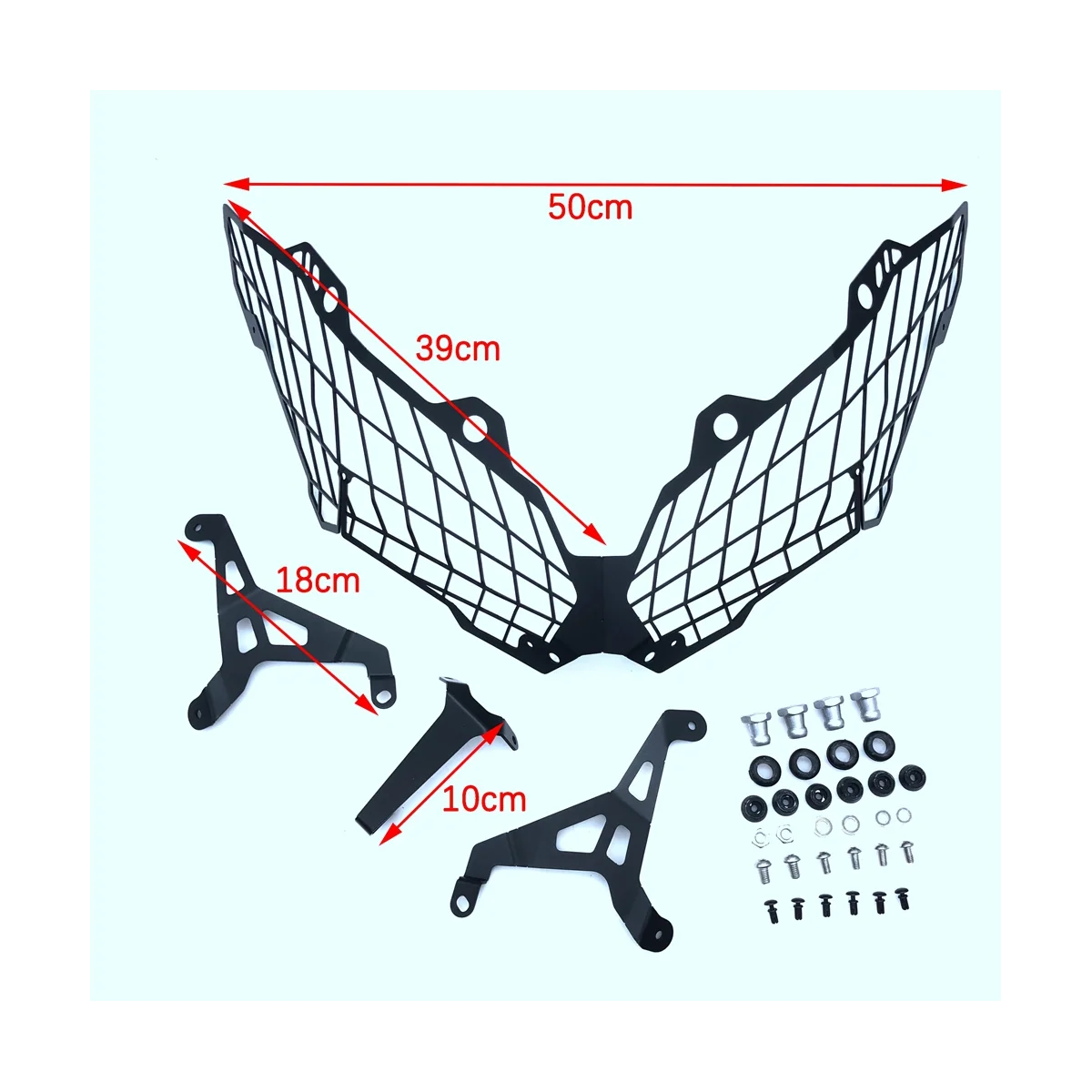 

For Kawasaki Versys 650 2015-2020 Headlight Shield Guard Protector Head Light Lamp Mesh Grille Cover Accessories
