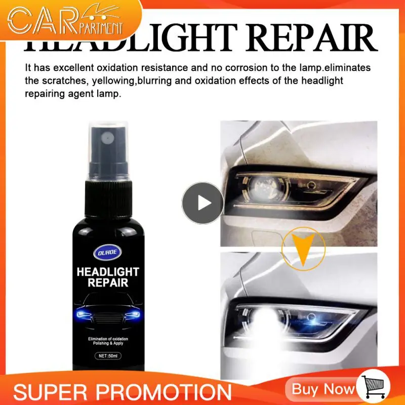 

1~10PCS Car Headlight Repair Scratch Remove Refurbishment Coating Oxidation Repair Polishing Car Light Repair Agent With Brush
