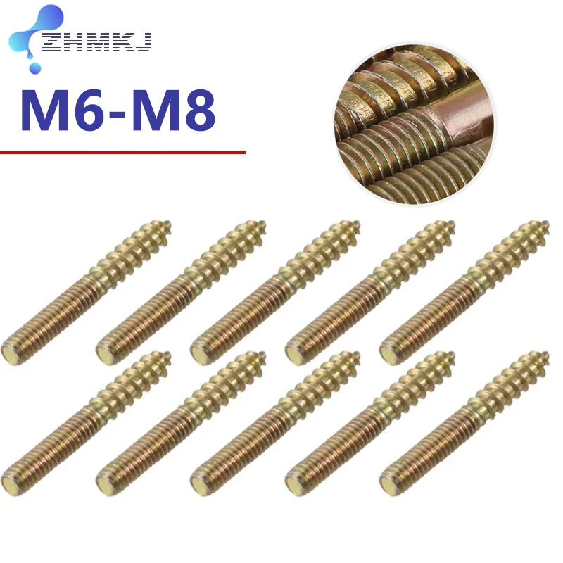 

Болты для вешалок, двусторонние оцинкованные M6/M8, крепежные саморезы для мебельного дивана