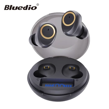 Bluedio D3 wireless earphone portable tws earbuds touch control bluetooth 5.1 in ear headset with charging case battery display 1