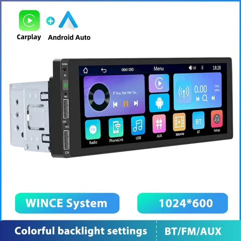 Podofo Android 13 1 Din GPS стерео радио автомобиль MP5 плеер с Bluetooth WIFI GPS FM радио приемник Suppport задняя камера