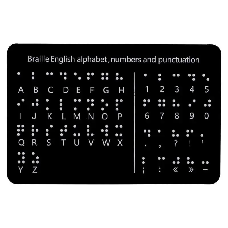 594f Braille Letter Number Board с поднятыми точками Braille Adfer Aid для слепых детей для новичков для взрослых 18,4x12 см. первые книги по чтению чтение слогов и слитное чтение