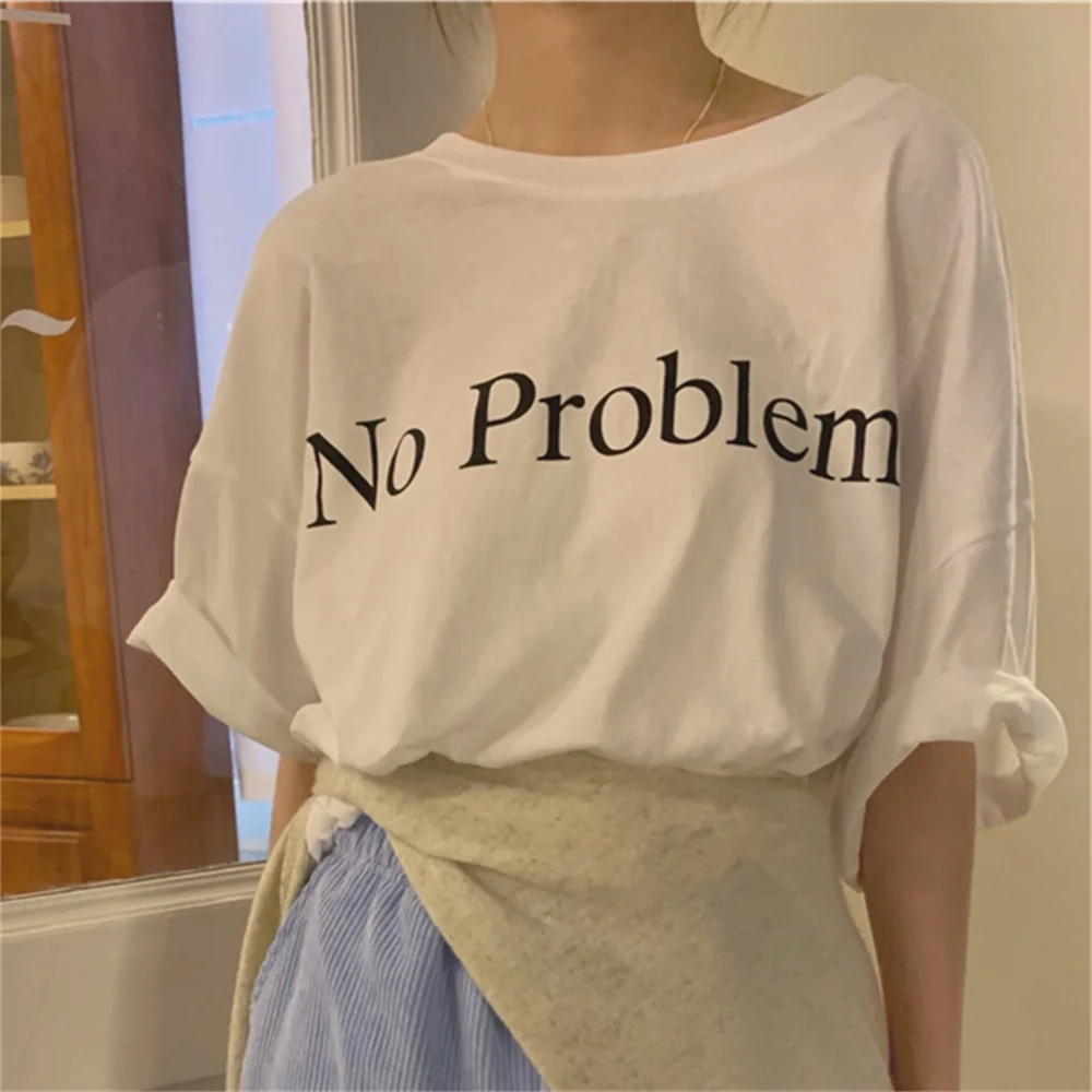 

Женская футболка с буквенным принтом, с коротким рукавом