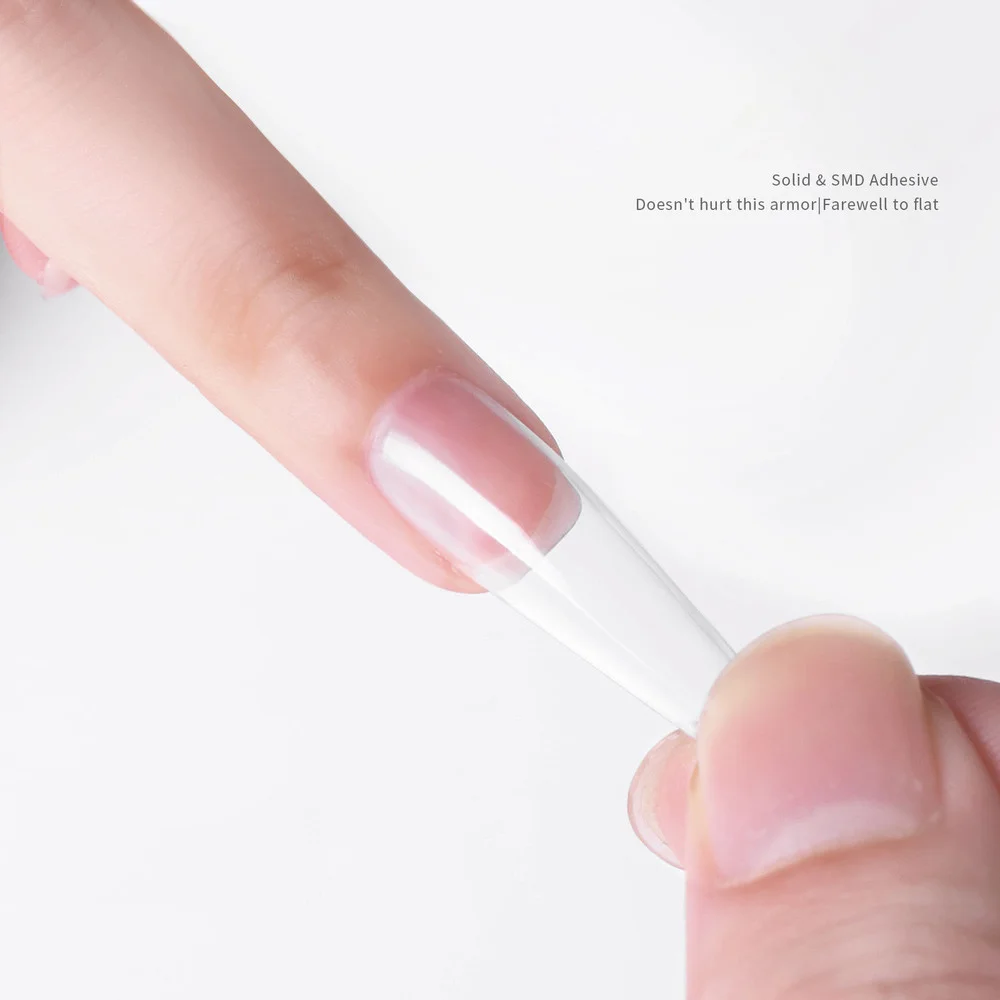2022 легко приклеиваемый твердый патч для ногтей Гель-лак клейкий УФ-клей не