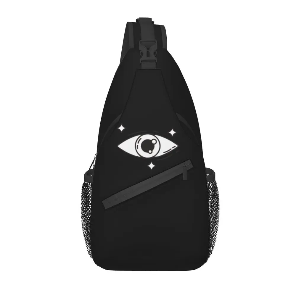 

Fashion Eyes Of The Future Sling Bag for Travel Hiking Men Evil Eye Mystic Spiritual Crossbody Chest Backpack Shoulder Daypack