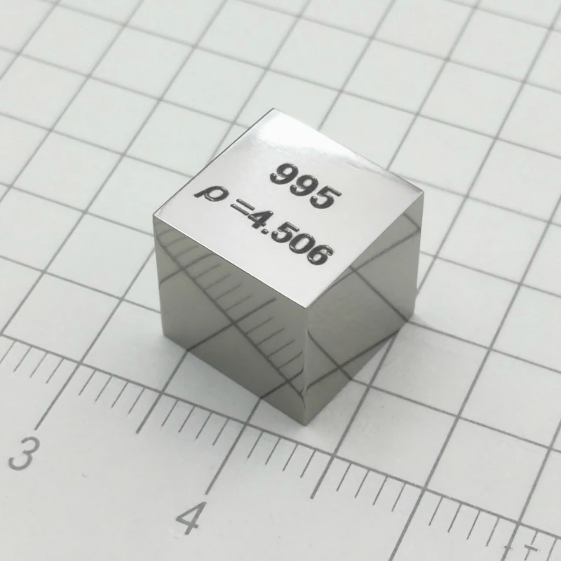 

Mirror Polished Metal Titanium Periodic Table Cube Size 10mm Element Collection