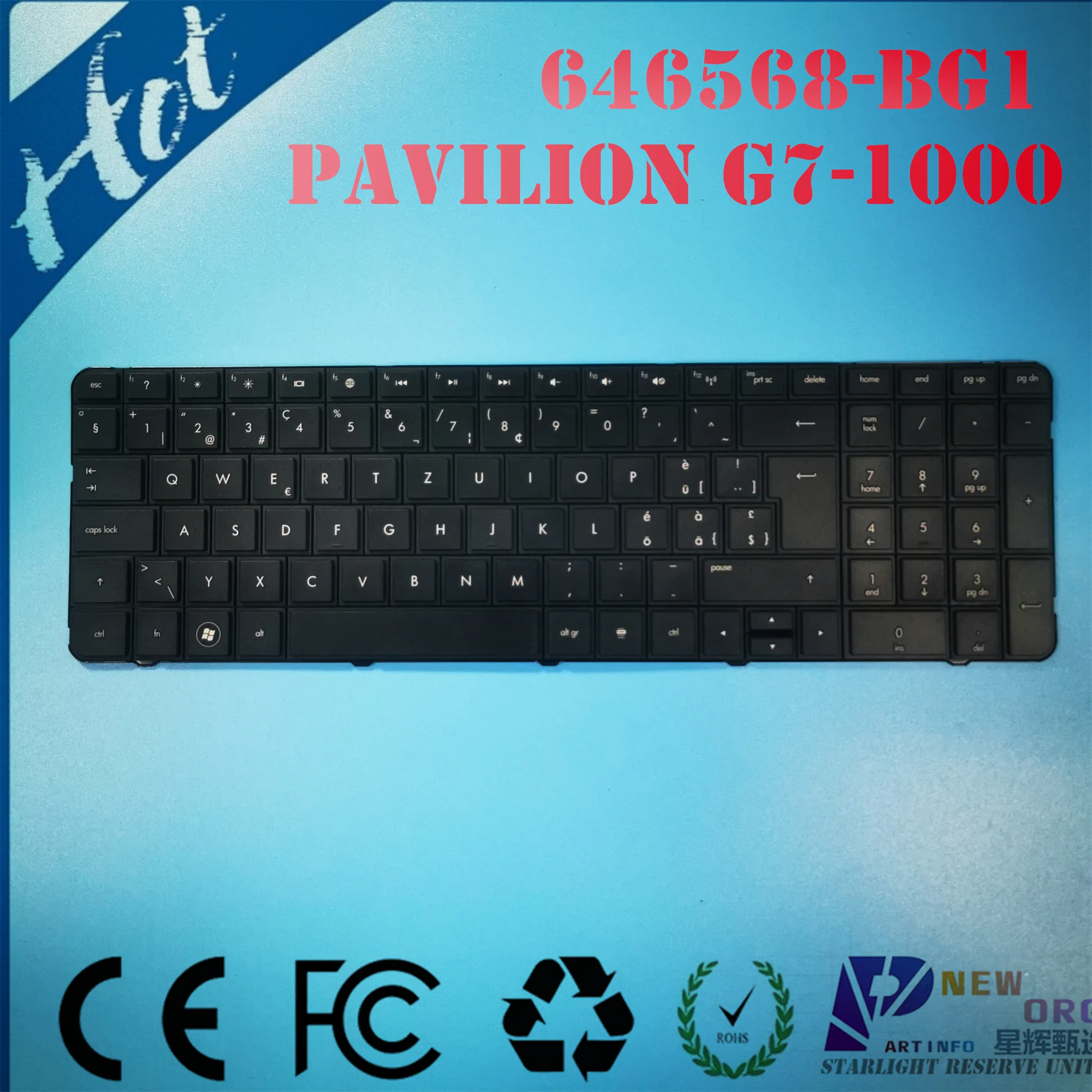 

Brand New ORG Laptop EU keyboard for HP Pavilion G7-1000 G7-1100 G7-1200 G7-1300 G7 G7T R18 G7-1001 G7-1222 series