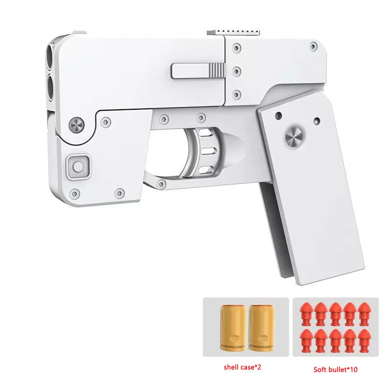 

HBTOYS Life Card Металлическая Складная искусственная вспененная эжекция Дротика Blaster ручной пистолет страйкбол для детей