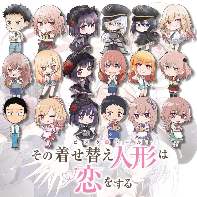 

Anime My Dress-Up Darling Acrylic Keychain Kitagawa Marin Gojo Wakana Inui Sajuna Pendant Keyring Cosplay Bag Charm Cute Gift