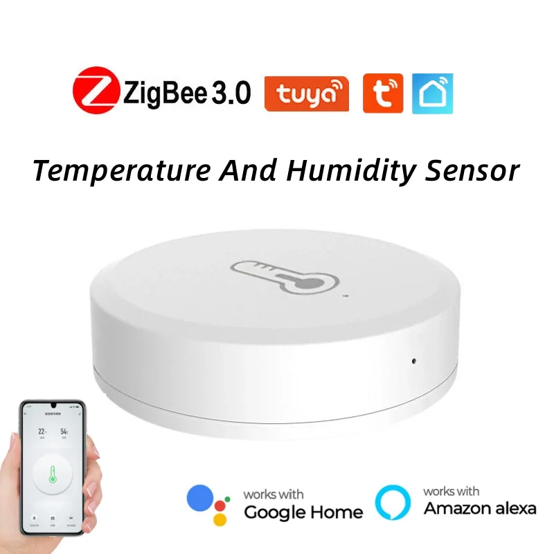 Смарт-датчик температуры и влажности Tuya Zigbee