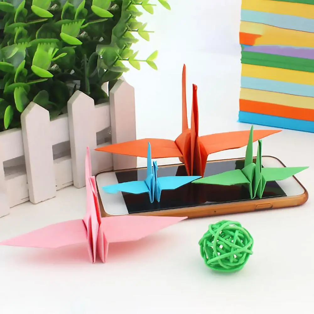 

100pcs Origami Paper Multicolor Solid Color Origami Paper Craft Folding Square Papers Handmade DIY Scrapbooking Cards Gift Craft