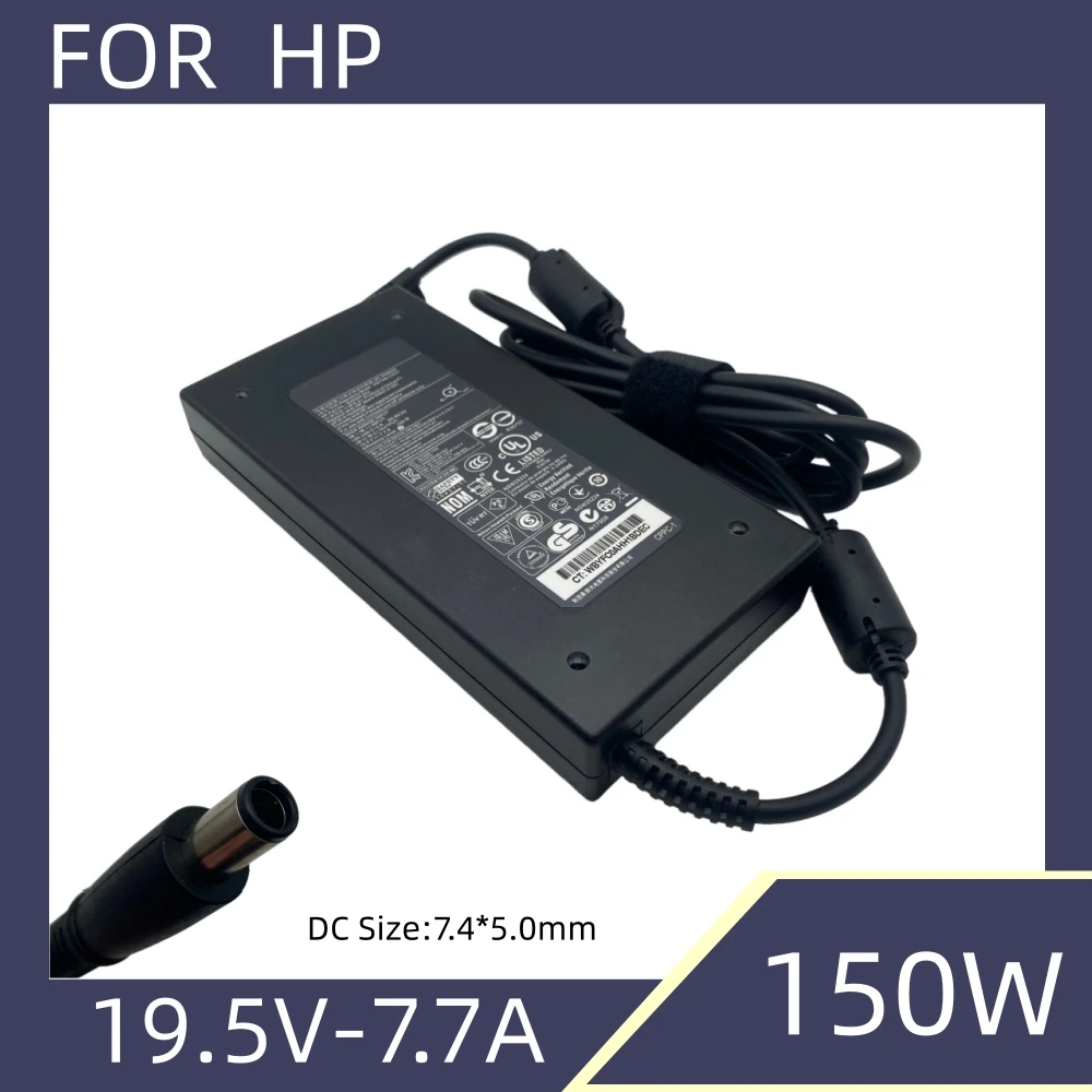 Фото Зарядное устройство 19,5 В, 7,7 А, 150 Вт для настольных ПК HP TouchSmart 520-1030, 520-1020, 610-1030y, Envy 20-d011, DC7800, DC7900, 646212-001 №1